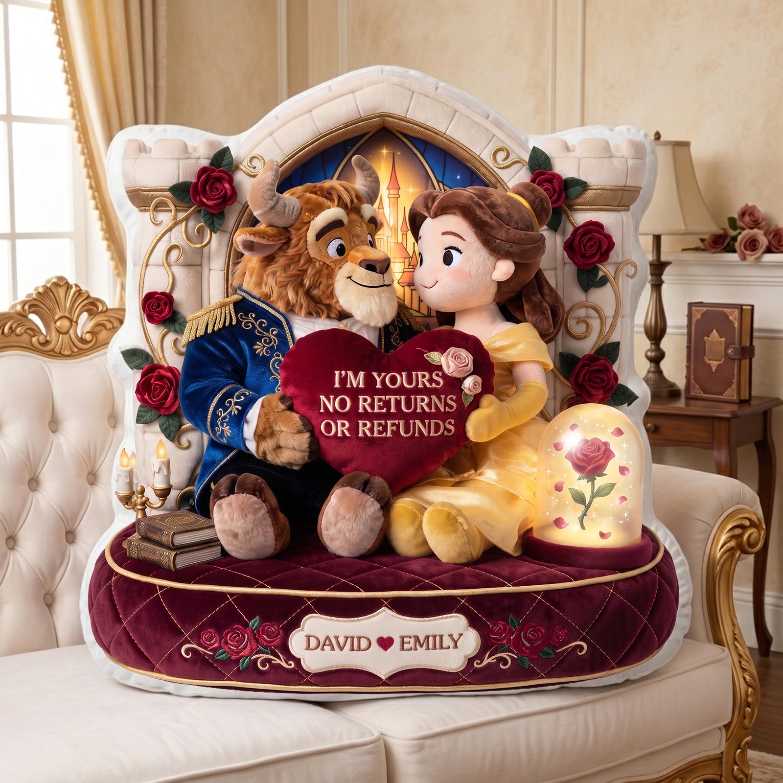 I'm Yours, No Returns Or Refunds Custom Shaped Pillow - Personalized Gift For Couples 03tylu290726-Homacus