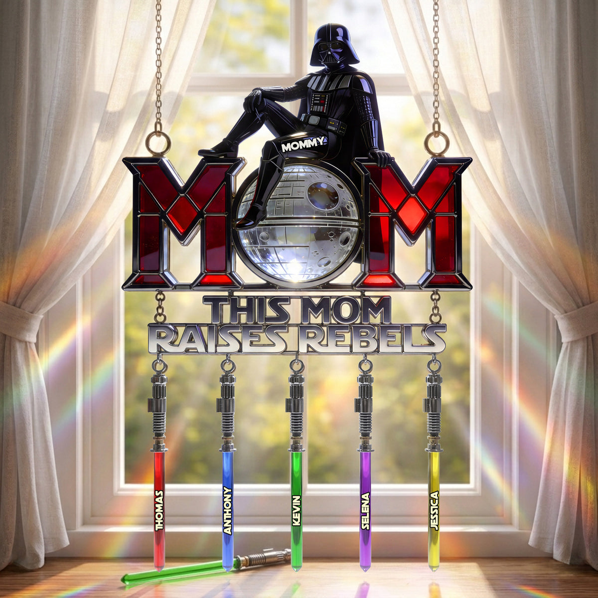 Mom Of Little Kids Suncatcher - Personalized Gift For Mom 06KILU300326-Homacus