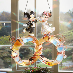 Wedding Couple Suncatcher Ornament - Personalized Gifts For Couple 03nata231225-Homacus