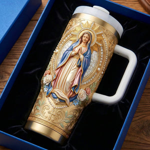 Virgin Mary Tumbler - Personalized Gifts For Christian Tumbler 01NAQN130226-Homacus