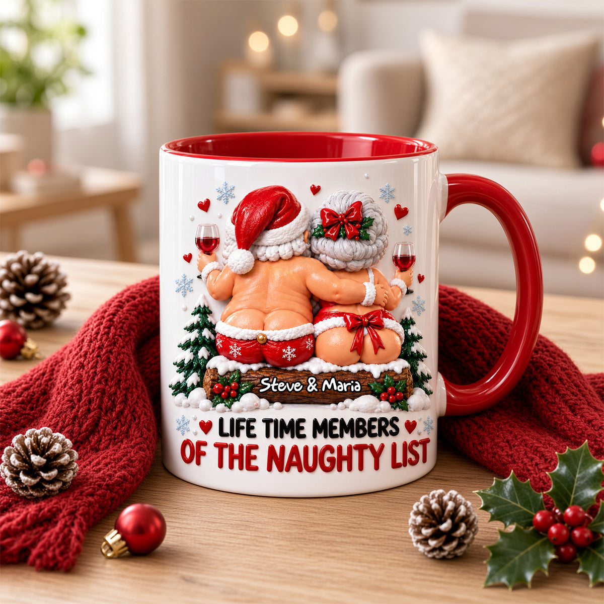 Old Naughty Couple Coffee Accent Mug - Personalized Gifts For Couples 04TODH141026-Homacus