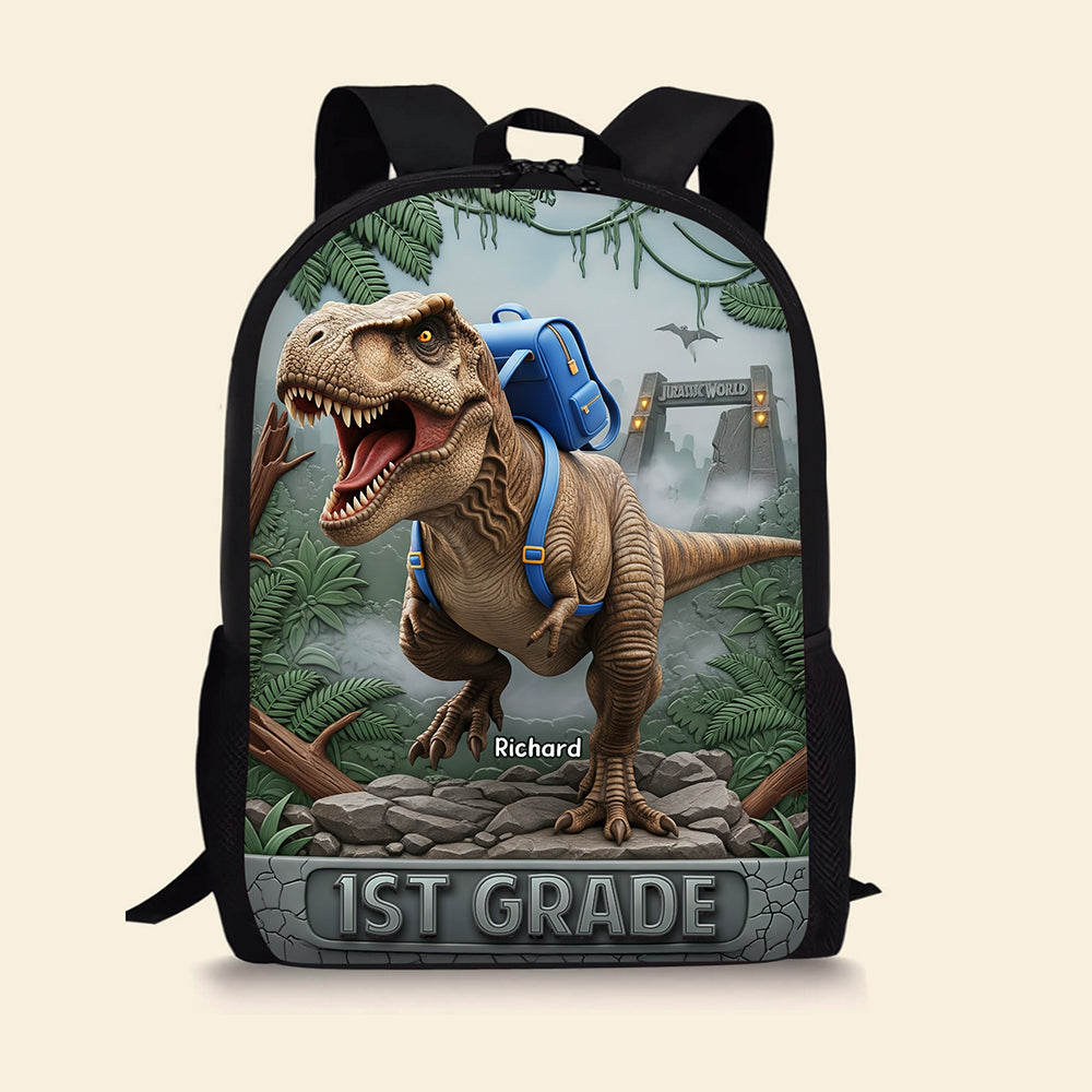 Dinosaur School Bag - Personalized Gifts For Kids 02naqn050825-Homacus