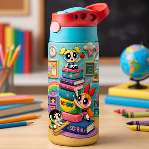 Lovely Adventure Back To School 12oz Colorful Kid Tumbler - Personalized Gifts For Kids 07hadh300726-Homacus