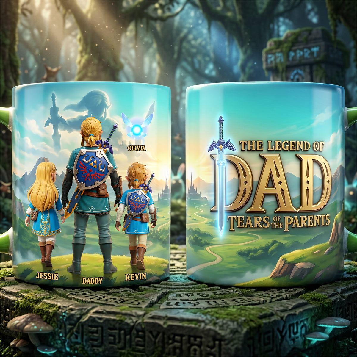 Legendary Adventure Dad Accent Mug - Personalized Gifts For Dads 03nata060526-Homacus