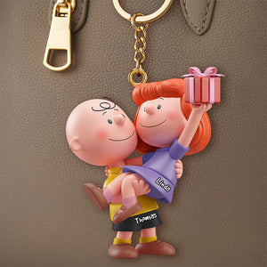 Forever Love Keychain Personalized Gifts For Couple 01OHDT041225-Homacus