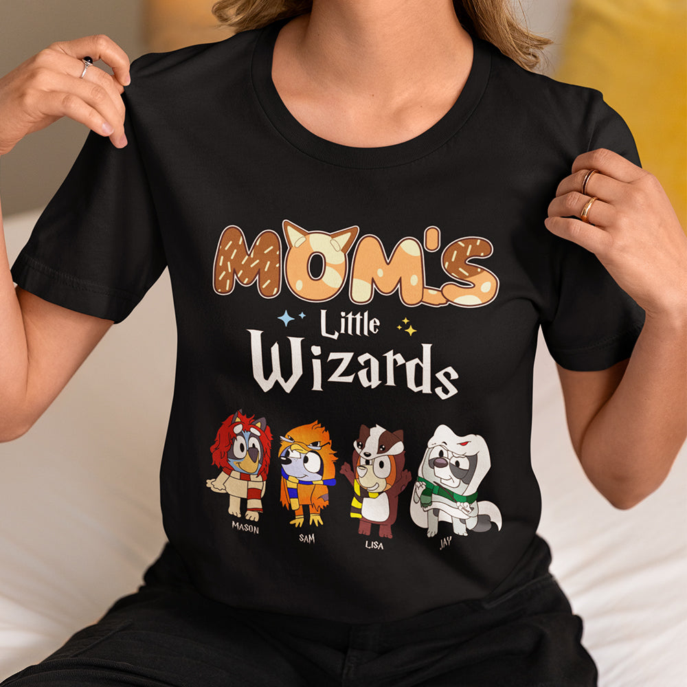 Personalized Gifts For Mom Shirt Mom's Little Wizards 03HUMH020424-Homacus