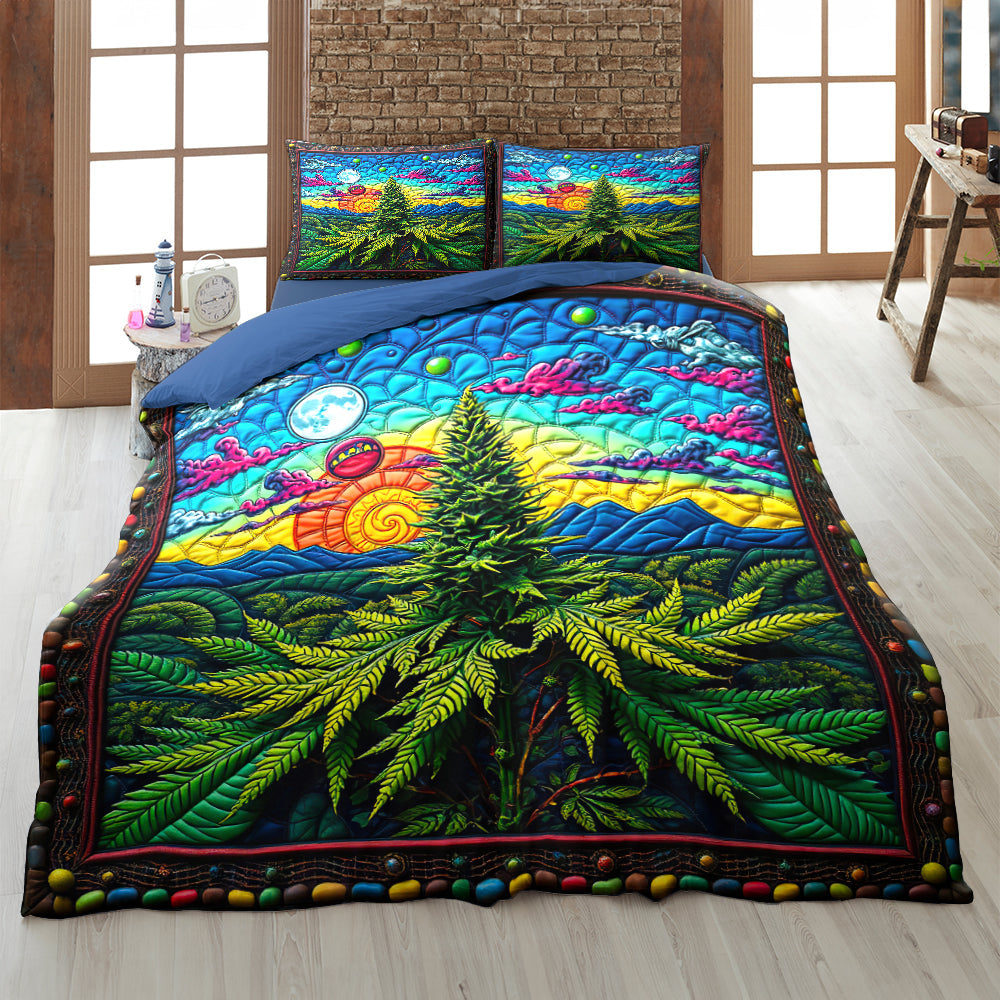 Weed Quilt Bedding Set 024hutn060225-Homacus
