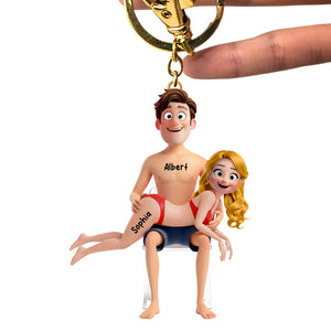 Naughty Couple Keychain- Personalized Gifts For Couples 07ohqn160126-Homacus