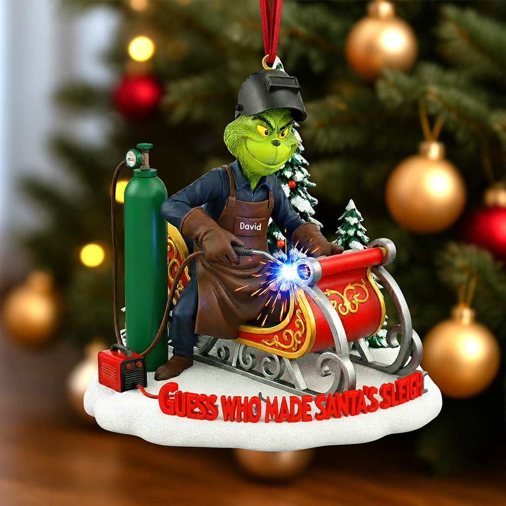 Badass Welder Christmas Ornament, Personalized Gifts For Welder 01qhqn130925-Homacus