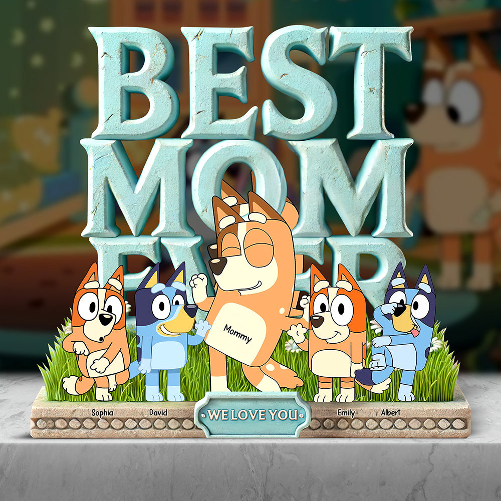 Dog Mom Acrylic Plaque - Personalized Gifts For Mom 02ohqn310325-Homacus