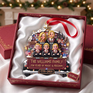 250 Years Of Magical & Freedom Christmas Ornament - Personalized Gifts For Family 03tytn2508526-Homacus