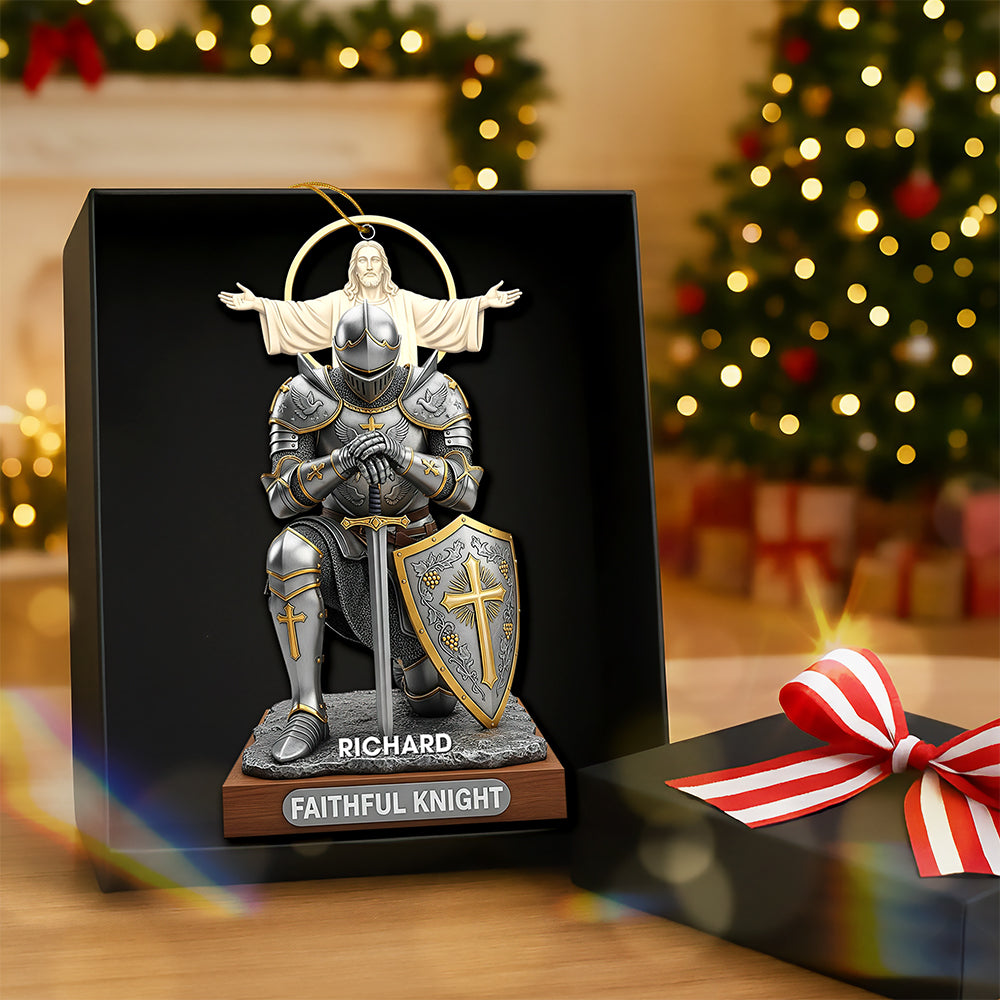 Faithful Knight Christmas Ornament– Personalized Gifts for Christian 04huqn120925-Homacus