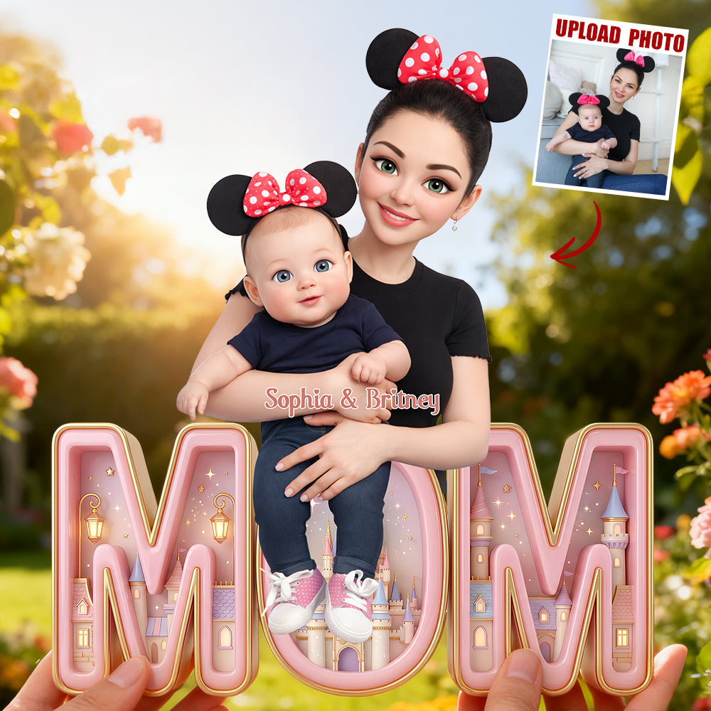 Mom And Kids Acrylic Plaque - Custom Photo Gifts For Mother's Day Plaque 02HUDT060226-Homacus