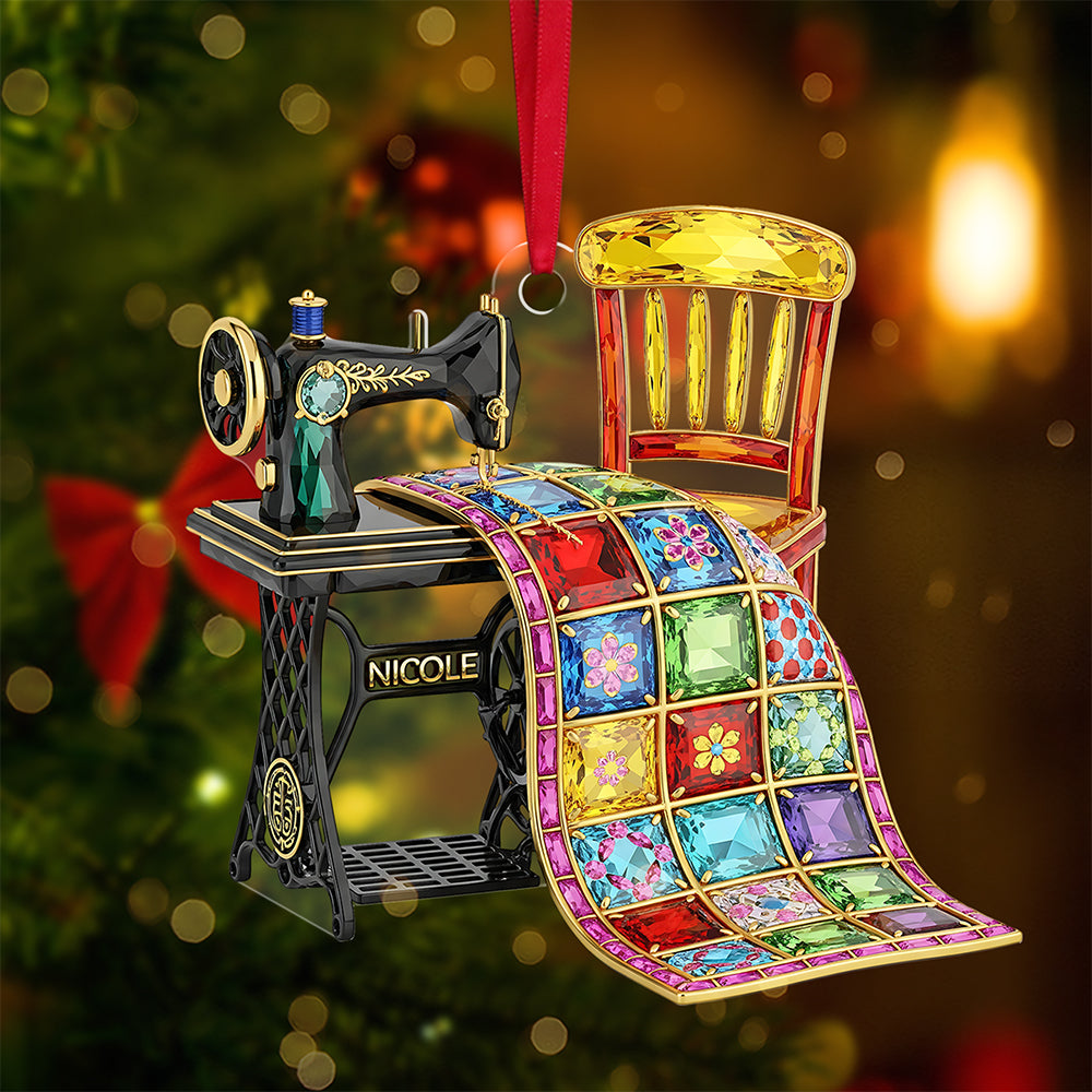 Sewing Machine Ornament - Personalized Gifts For Sewing Lovers 04ohta150825-Homacus