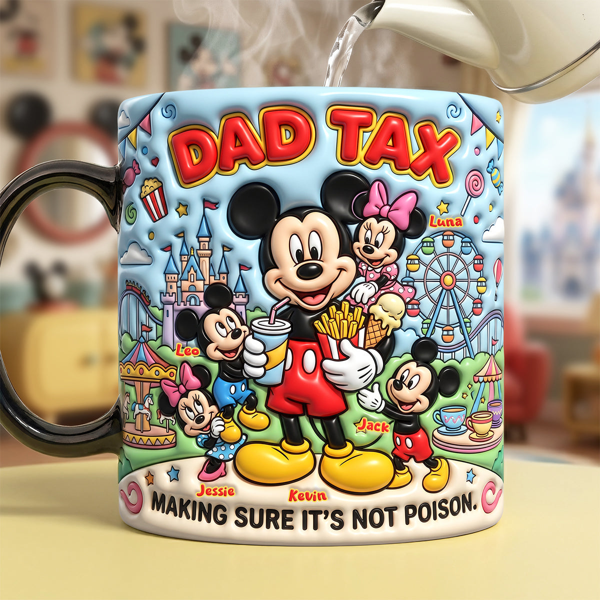 Dad Tax Making Sure It's Not Poison Heat Changing Mug - Personalized Gifts For Dads 01nata040526-Homacus