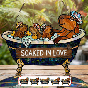 Cute Water Critter Mom Suncatcher - Personalized Gifts For Mom 04TYMG270226-Homacus