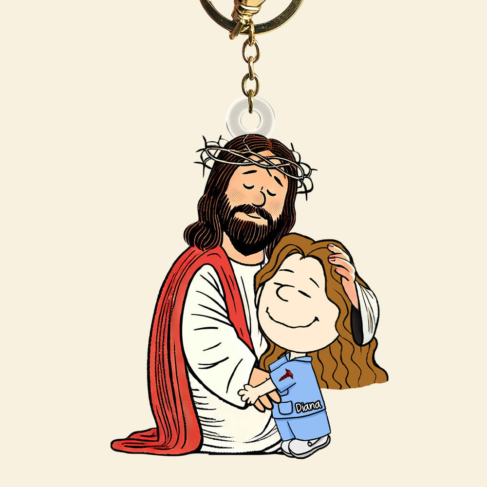 Personalized Gifts For Christians Keychain, Jesus Christ Support Your Job 02qhqn160125hg-Homacus