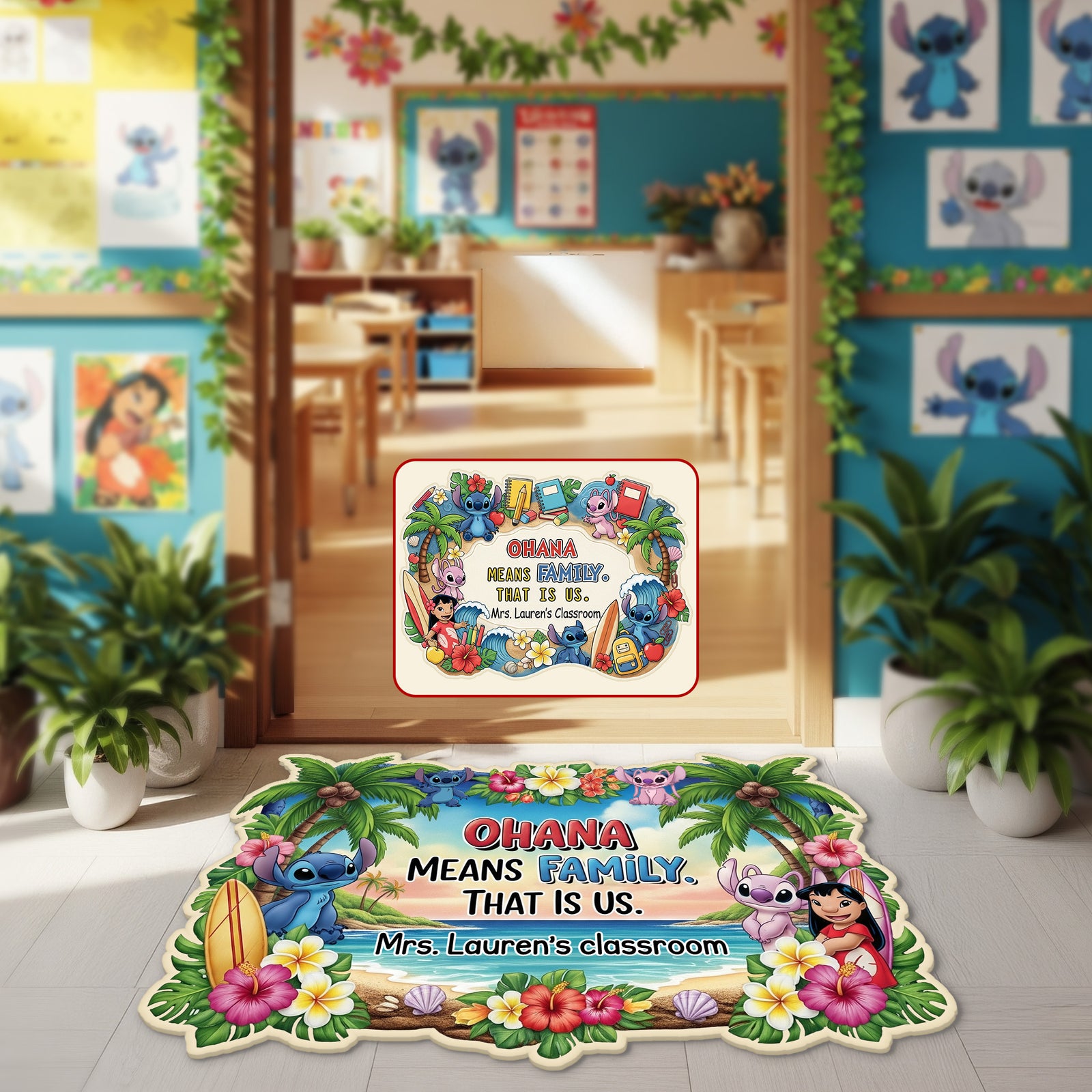 Teacher Back To School Custom Shape Doormat - Personalized Gifts For Teacher 01HUMG310725-Homacus