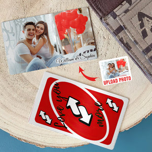 Custom Photo Gifts For Couple Wallet Card 02KADT130125-Homacus