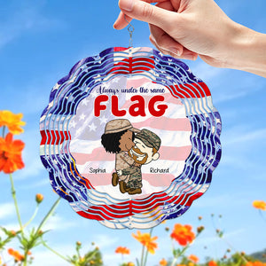 Personalized Gifts For Veteran Couple Wind Spinner 04toqn160125hg-Homacus