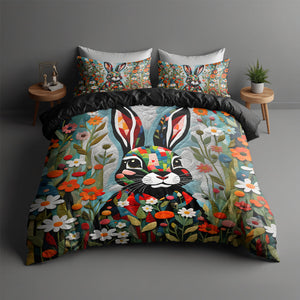 Gifts For Rabbit Lovers Quilt Bed Set 03HULU170125-Homacus