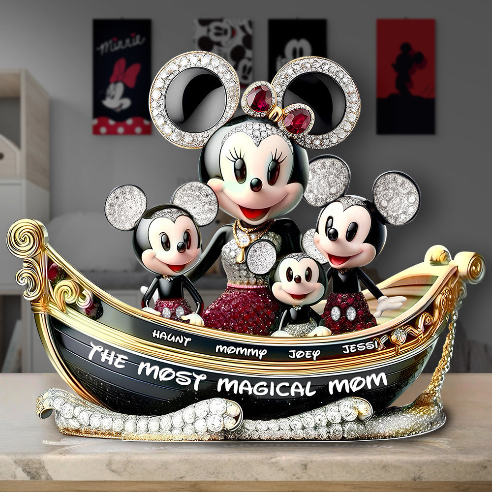Personalized Gifts For Mom Acrylic Plaque, Most Magical Mouse Mom 02tglu040425-Homacus