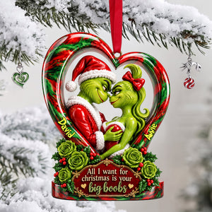 Playful Desire Couple Ornament - Personalized Christmas Gifts 05ohlu240926
