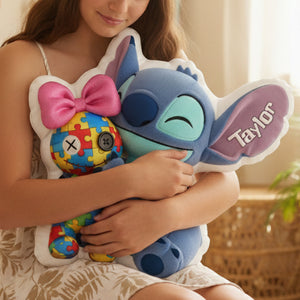Cute Island Creature Pillow - Personalized Gifts For Autism Awareness 04NALU051225-Homacus