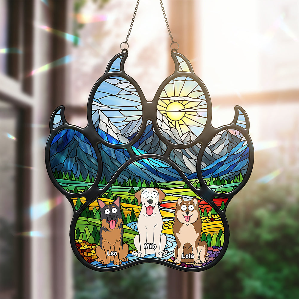 Funny Dog Suncatcher - Personalized Gifts For Dog Lovers 01ohta130825-Homacus