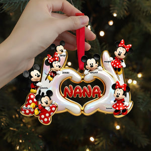Cute Heart Hands Ornament - Personalized Gifts For Grandma & Mom 06QHLU161025-Homacus
