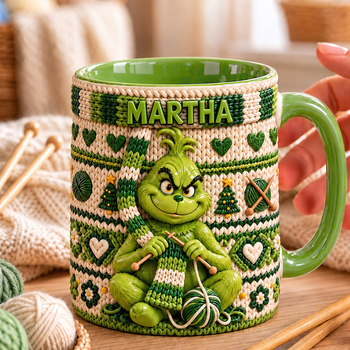 Knitting Coffee Accent Mug - Personalized Gifts For Christmas 04nadt121026-Homacus