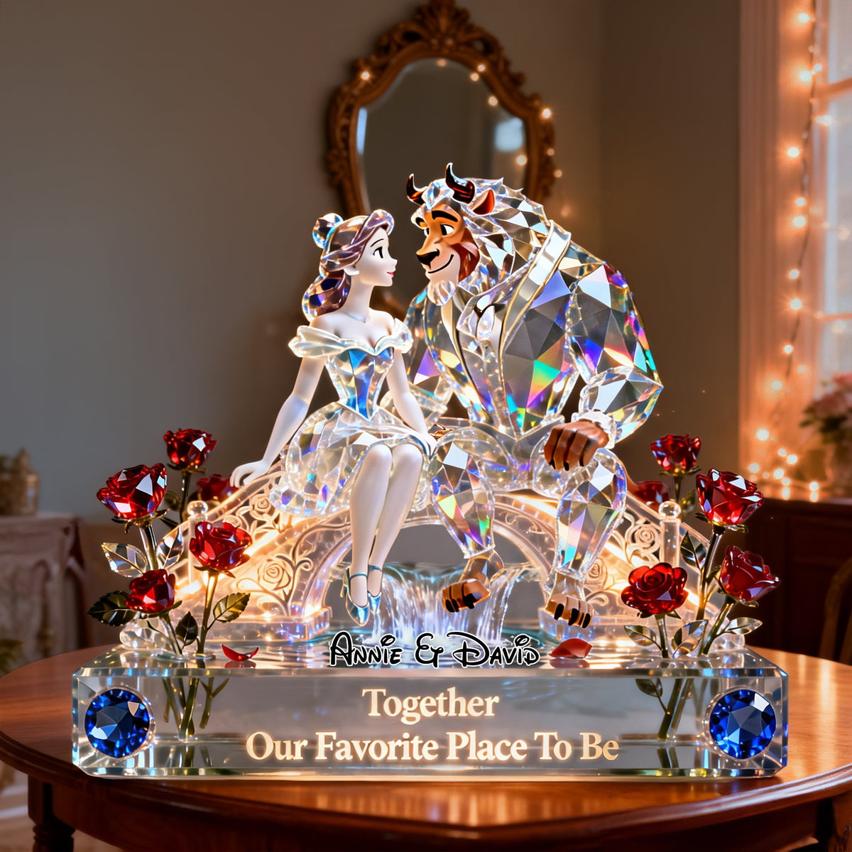 Crystal Couple Acrylic Plaque - Personalized Gifts For Couple 02OHLU040226-Homacus