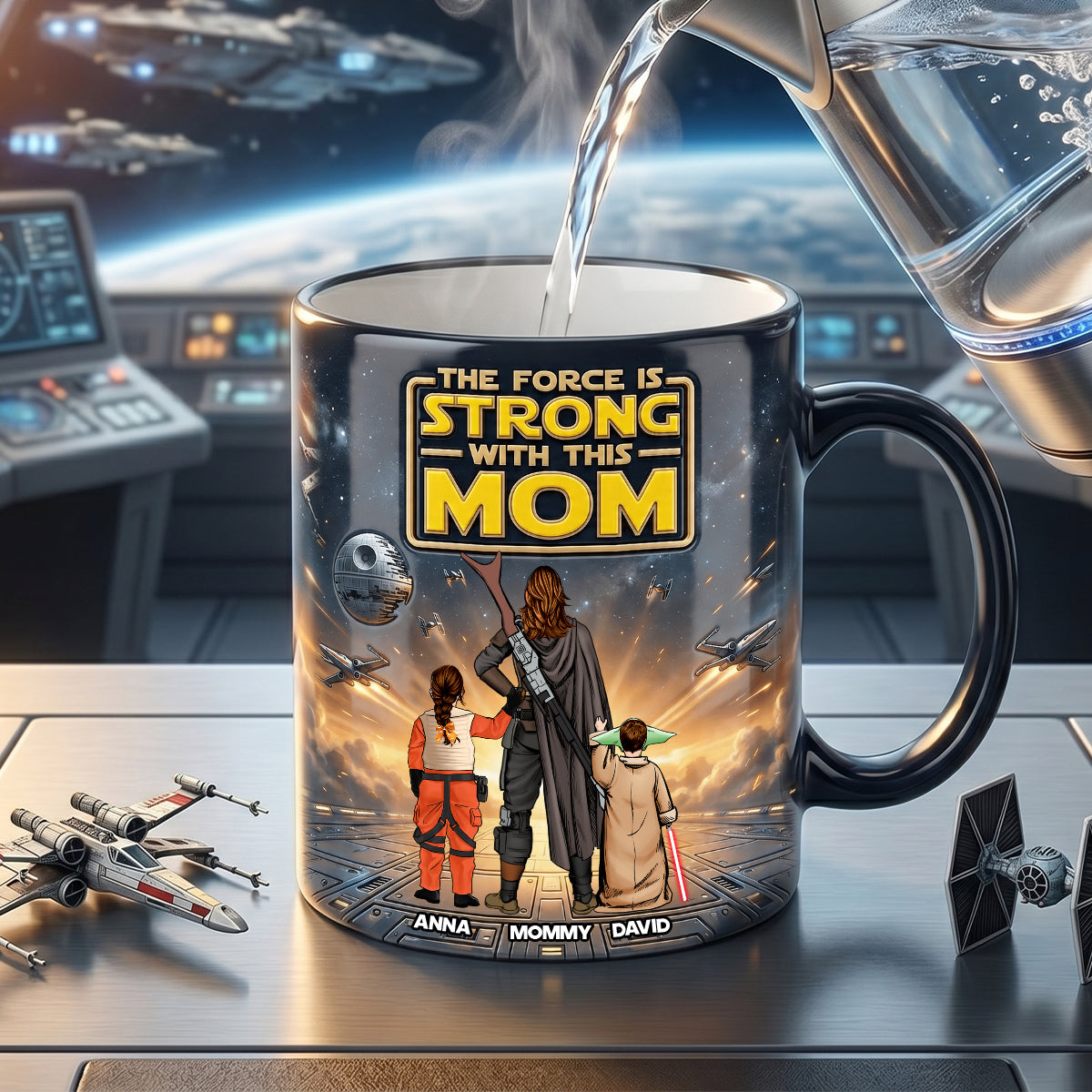 Strongest Warrior Mom And Kids Magic Mug - Personalized Gifts For Moms 03natn200426-Homacus
