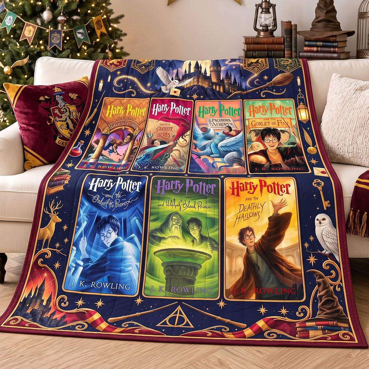 Book Cover Blanket - Personalized Gifts For Fantasy Lovers 02natn071026-Homacus