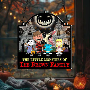 Personalized Halloween Gifts For Family Suncatcher Ornament, The Little Monster 01KAMH140924HG-Homacus