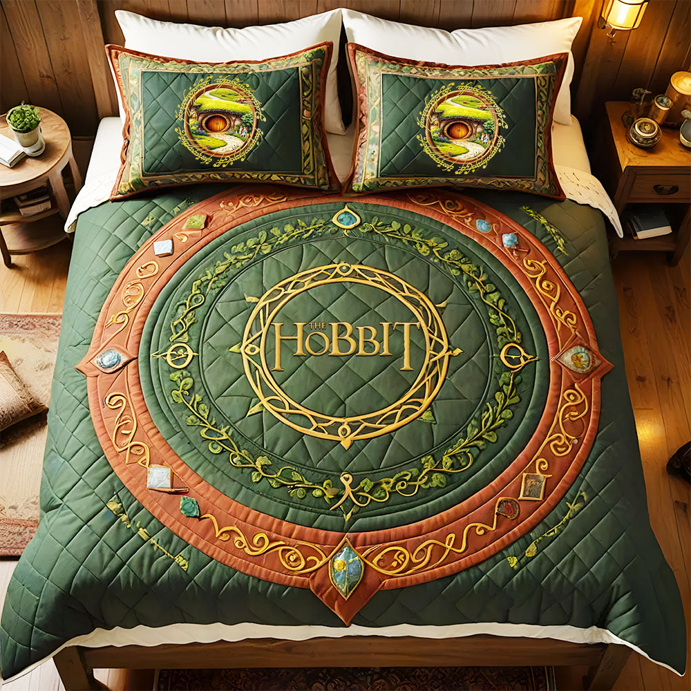 Personalized Gifts For Fantasy Movie & Novel Fan Quilt Bed Set, Celtic Circle 02QHMH180125-Homacus