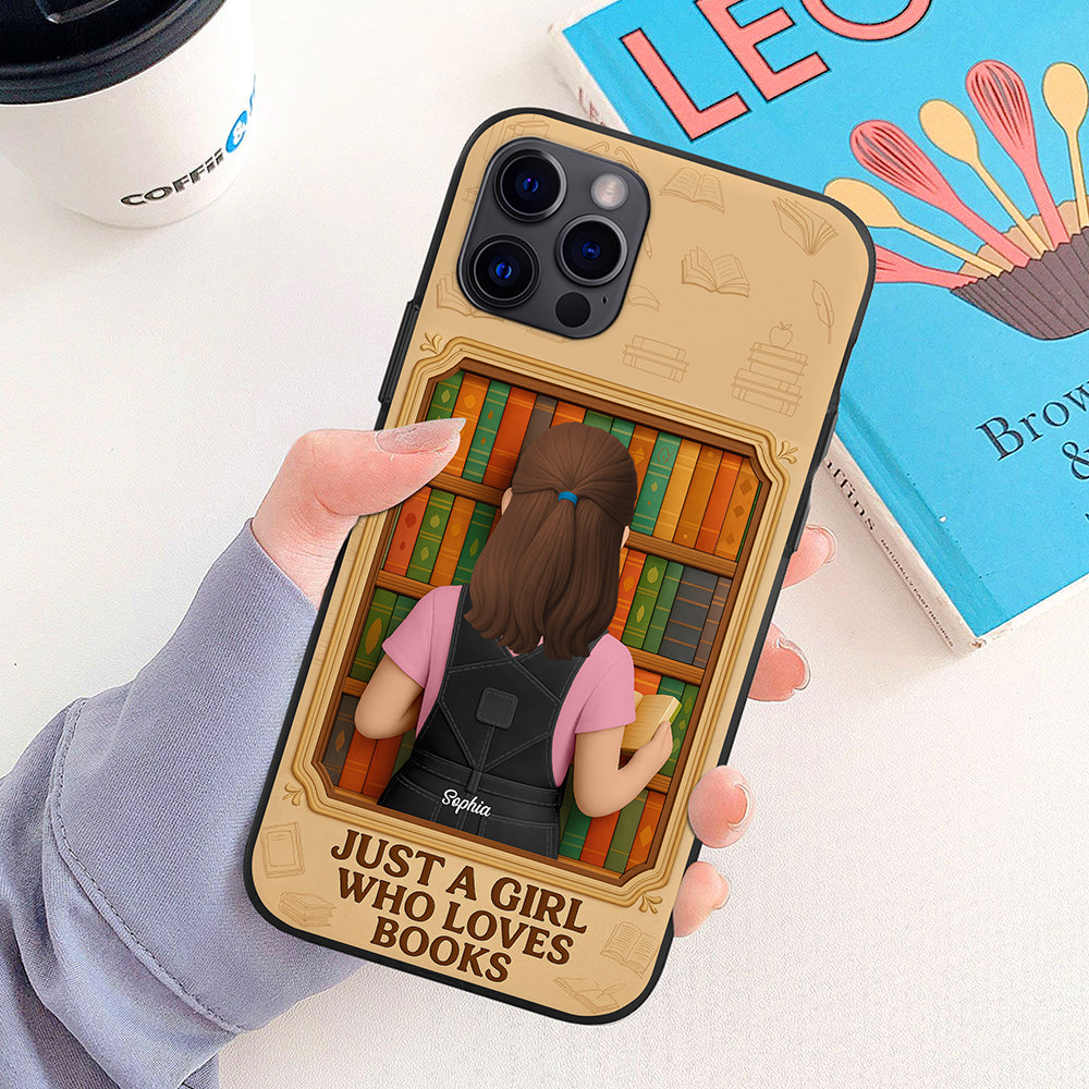 Reading Book Girl Phone Case - Personalized Gifts For Book Lovers 01NAQN030625-Homacus