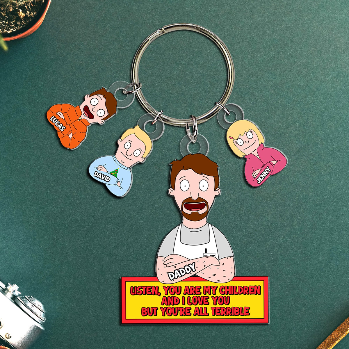 Personalized Gifts For Dad Keychain 05totn140225hg-Homacus