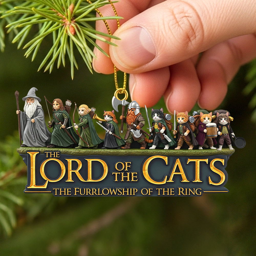 Fantasy Cat Gang Christmas Ornament, Personalized Gifts For Cat Lovers 04qhtn050925-Homacus