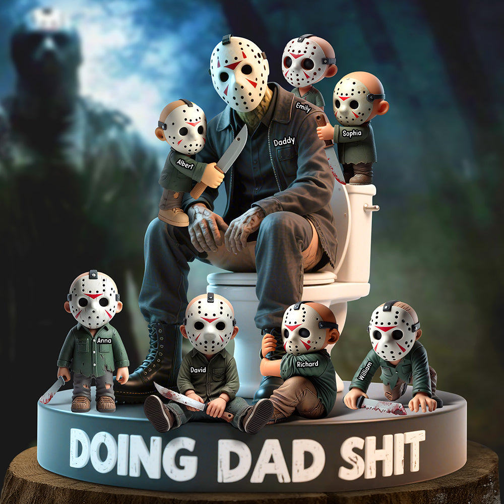 Funny Horror Dad Plaque - Personalized Christmas Gifts For Father 01OHQN140525-Homacus