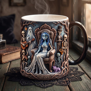 Dark Gothic Bride Magic Mug - Personalized Spooky Gifts 01TTTA160926