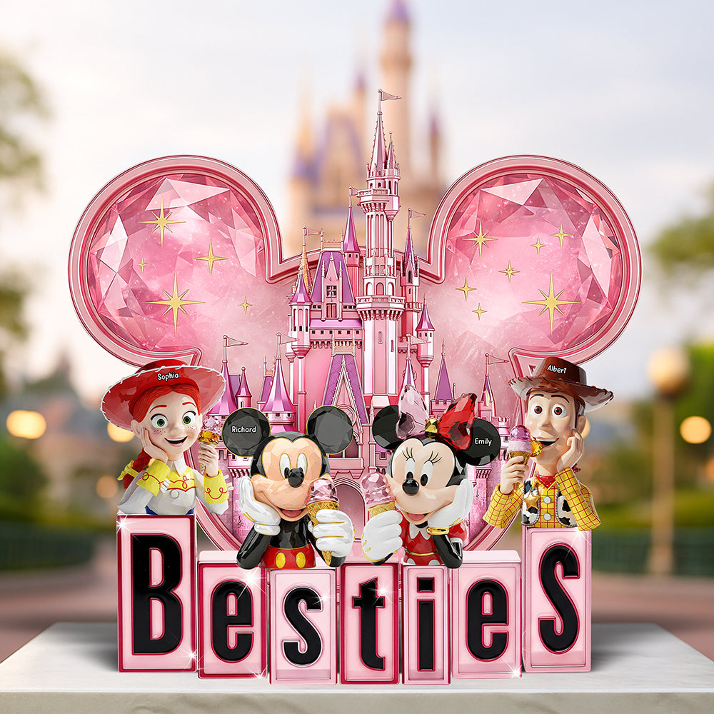 Cartoon Friends Acrylic Plaque – Personalized Gifts For Besties 03ohqn060625-Homacus