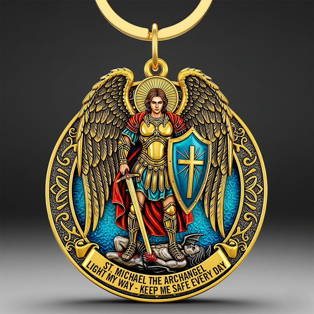 St. Michael the Archangel Keychain Gifts for Catholic 05HUDT290525-Homacus