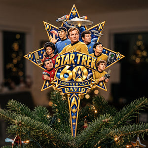 Starship 60th Anniversary Personalized Christmas Tree Topper 02ohta121026-Homacus
