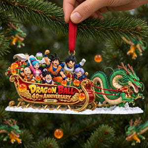 Warriors And Magical Creature Pulling A Christmas Sleigh Acrylic Ornament - Personalized Christmas Gifts 08ohlu091026-Homacus
