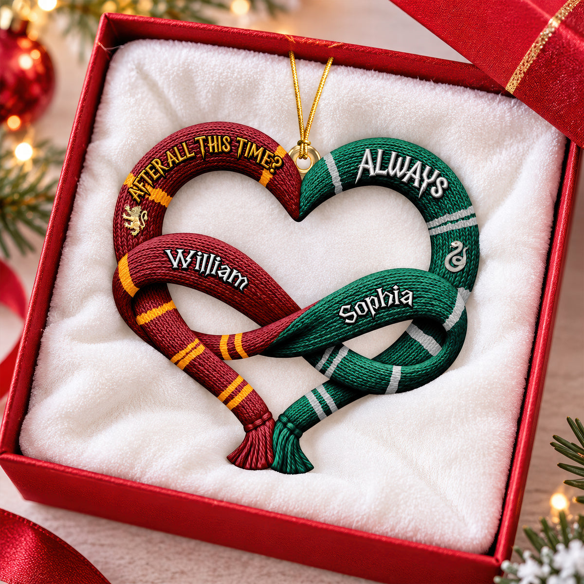 Two Houses One Heart Christmas Ornament - Personalized Gifts For Couple 01toqn220926