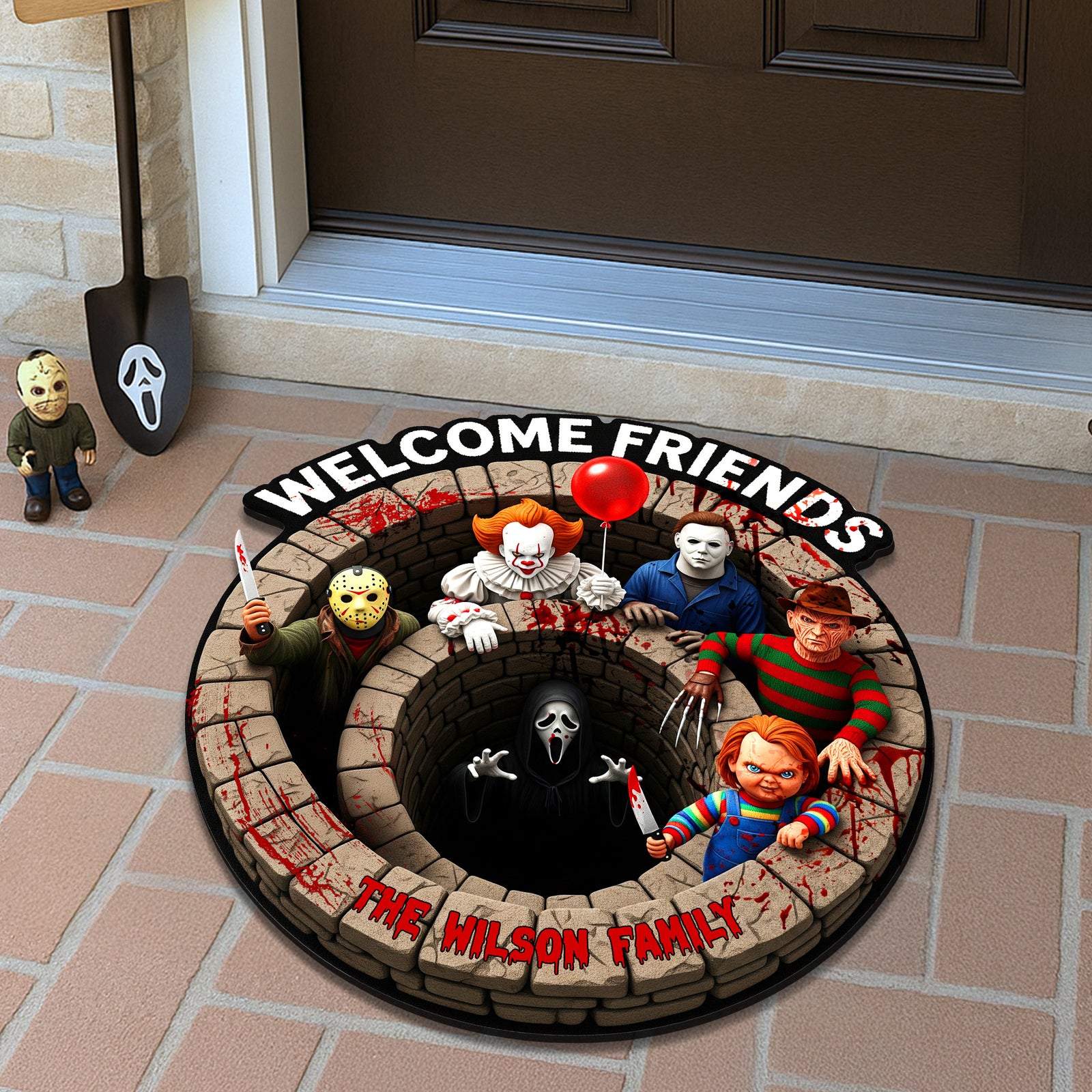 Horror Halloween Villains Doormat - Personalized Gifts For Movie Fans 02NAMG130825-Homacus