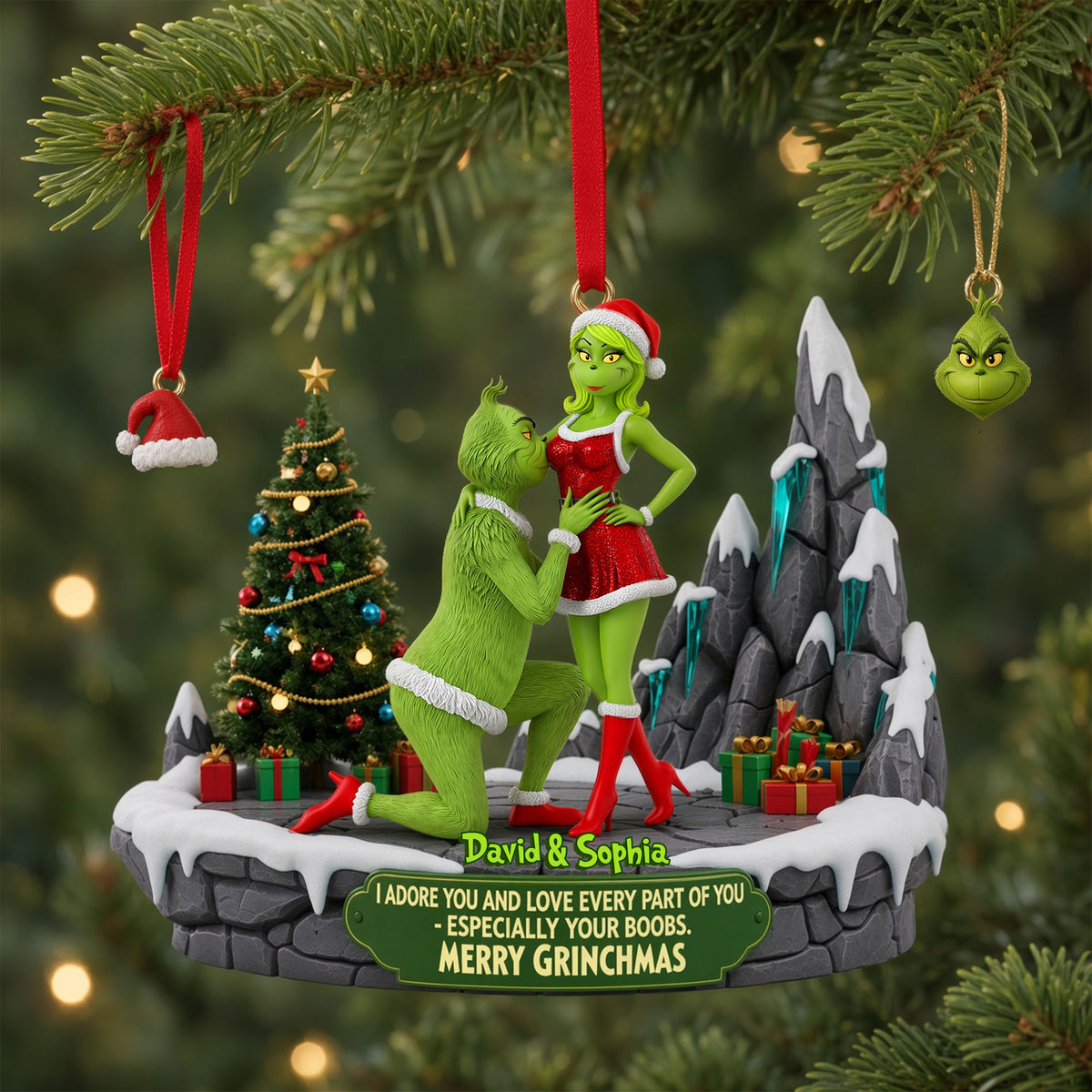 Nasty Couple Ornament - Personalized Christmas Gifts 05ohlu130826-Homacus