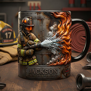 Firefighter Tribute Mug Personalized Gifts For Firefighter 02TODT041225-Homacus