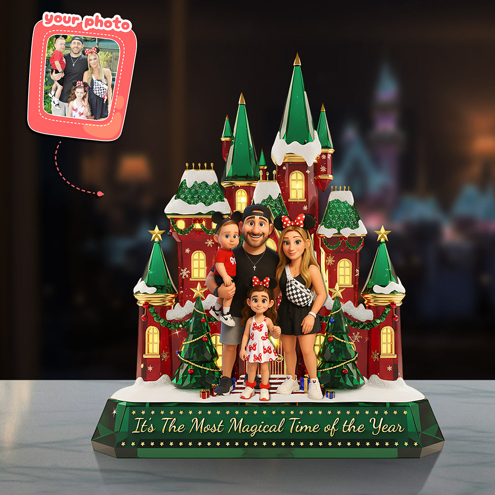 Personalized Gifts For Christmas, Family Custom Photo Custom Shape Acrylic Plaque 03pgta181025